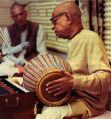Playing on a Tabla