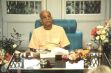 Prabhupad sitting in the office